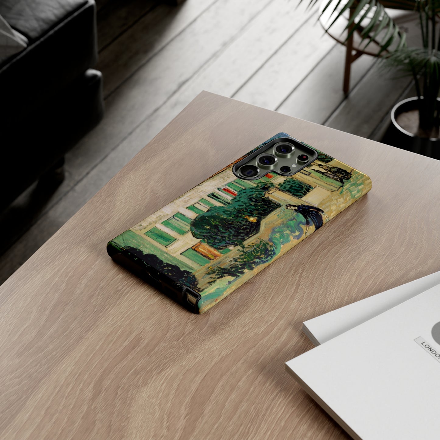 White House at Night by Vincent Van Gogh - Cell Phone Case