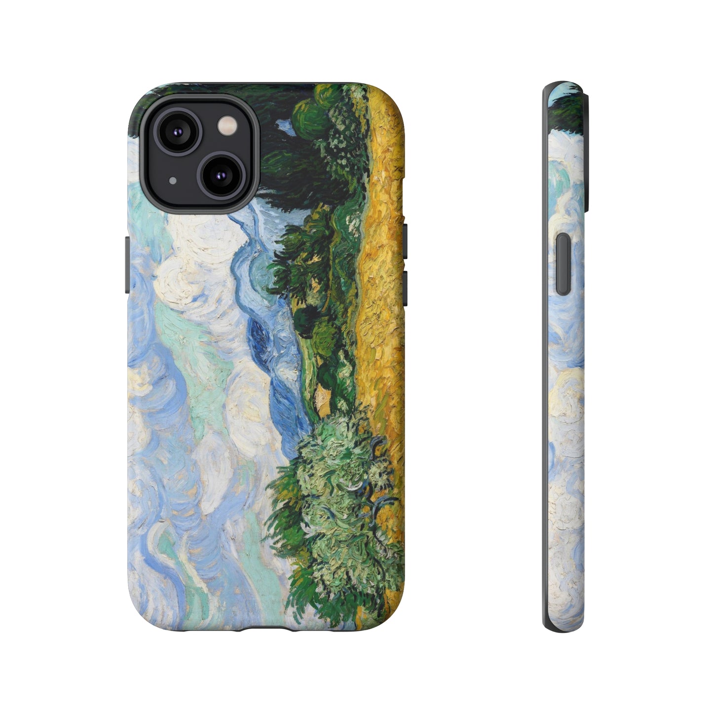 Wheat Fields with Cypresses by Vincent Van Gogh - Cell Phone Case