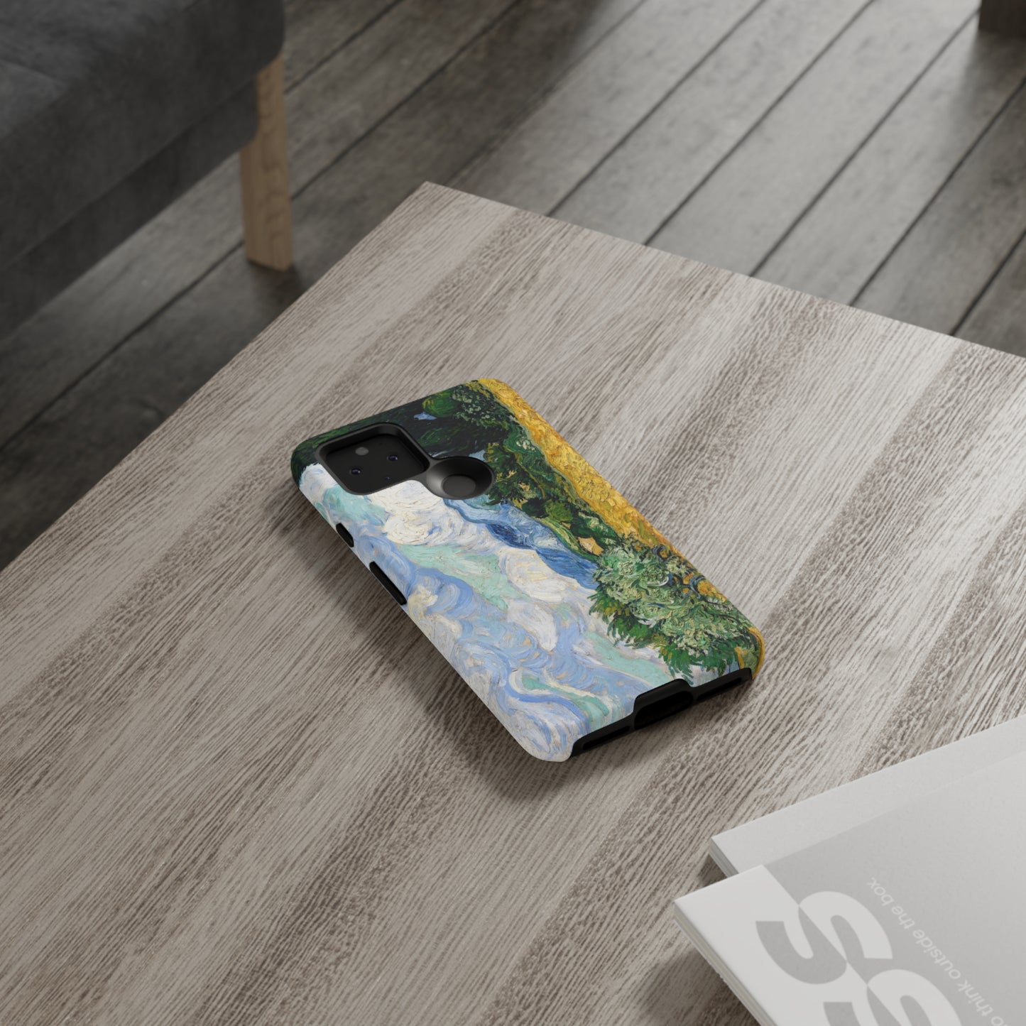 Wheat Fields with Cypresses by Vincent Van Gogh - Cell Phone Case