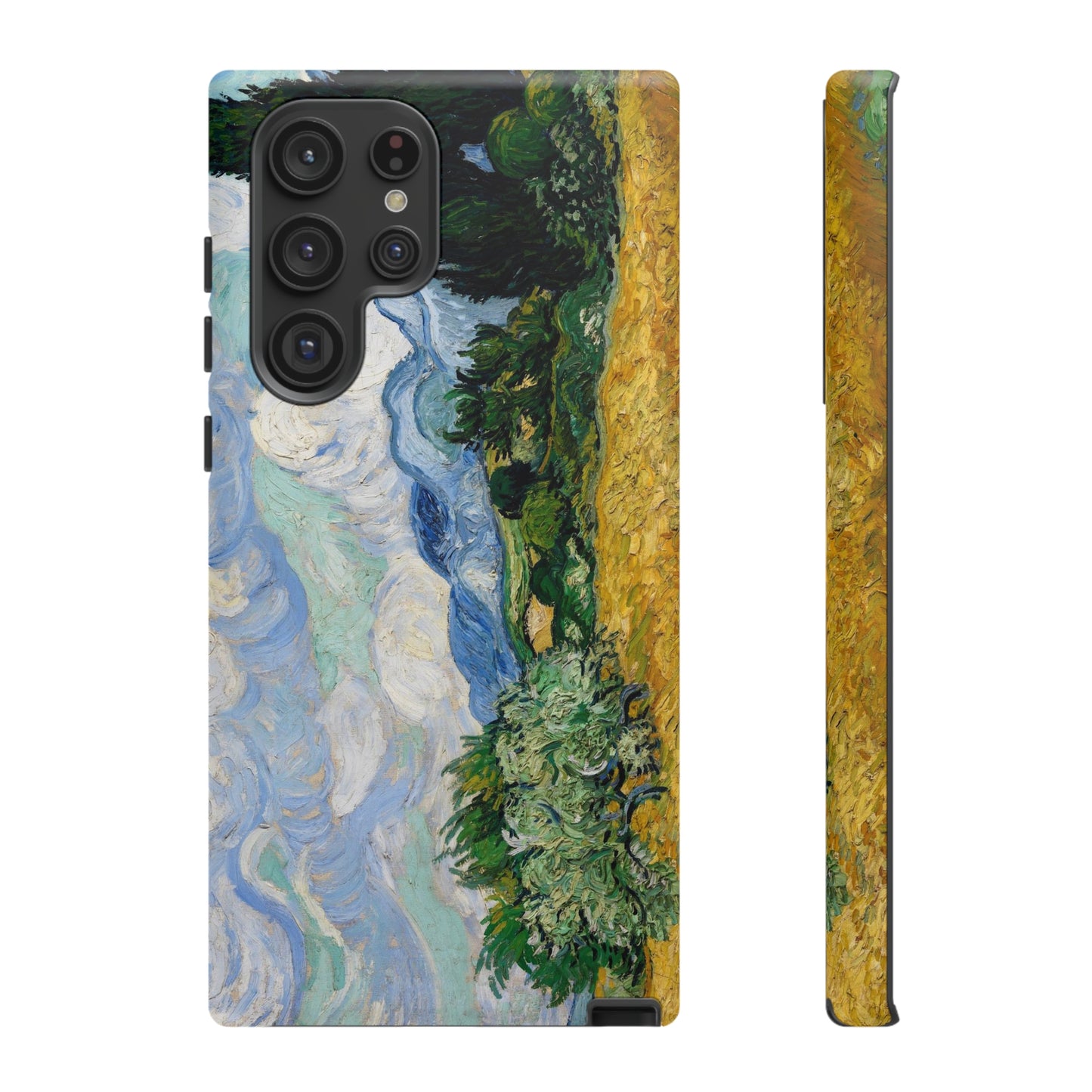 Wheat Fields with Cypresses by Vincent Van Gogh - Cell Phone Case