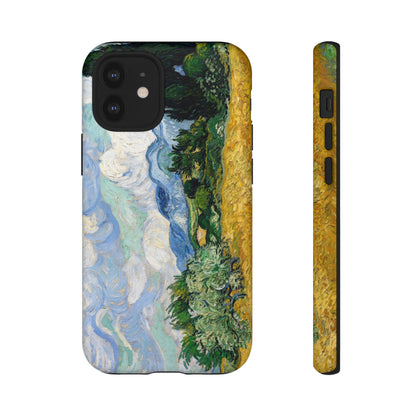 Wheat Fields with Cypresses by Vincent Van Gogh - Cell Phone Case