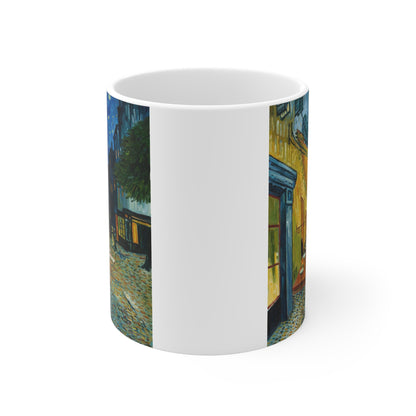 Cafe Terrace at Night by Vincent Van Gogh - Ceramic Mug