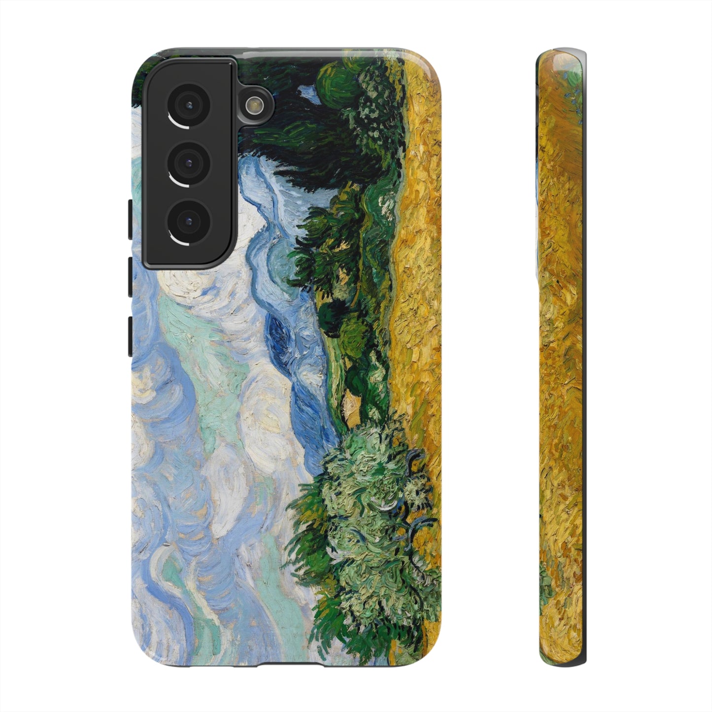 Wheat Fields with Cypresses by Vincent Van Gogh - Cell Phone Case