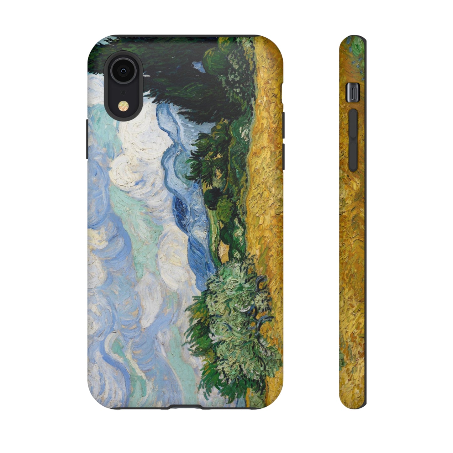 Wheat Fields with Cypresses by Vincent Van Gogh - Cell Phone Case