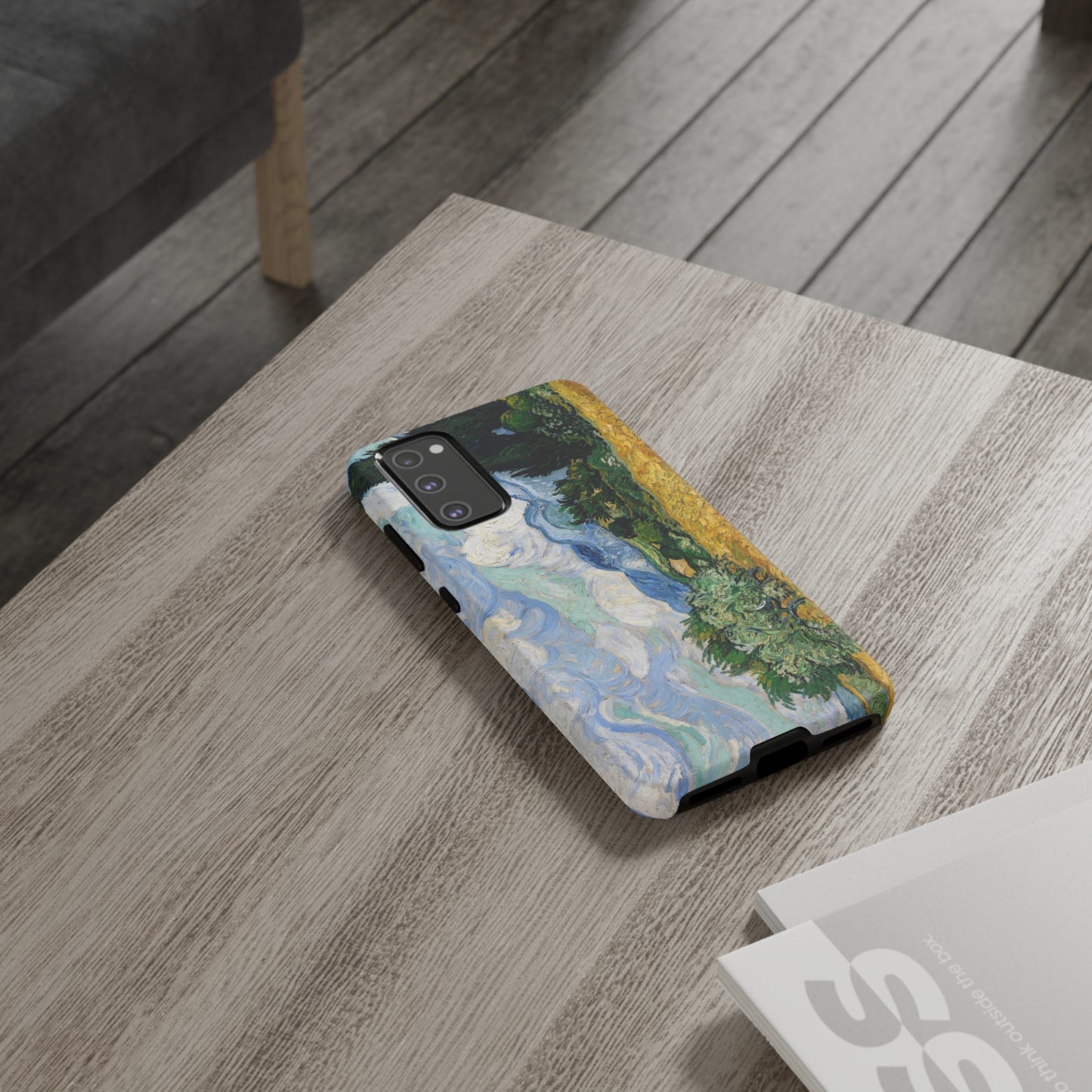 Wheat Fields with Cypresses by Vincent Van Gogh - Cell Phone Case