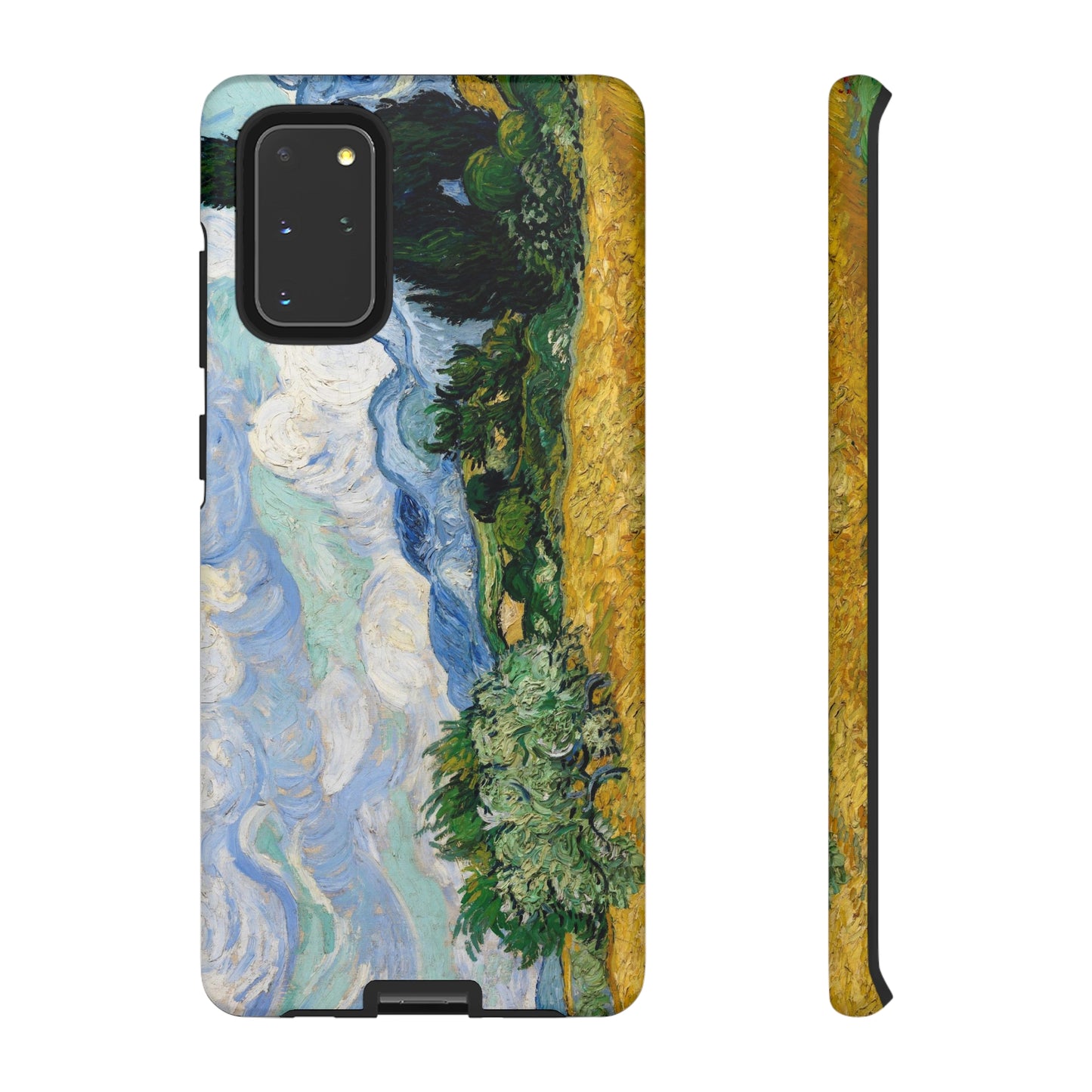 Wheat Fields with Cypresses by Vincent Van Gogh - Cell Phone Case