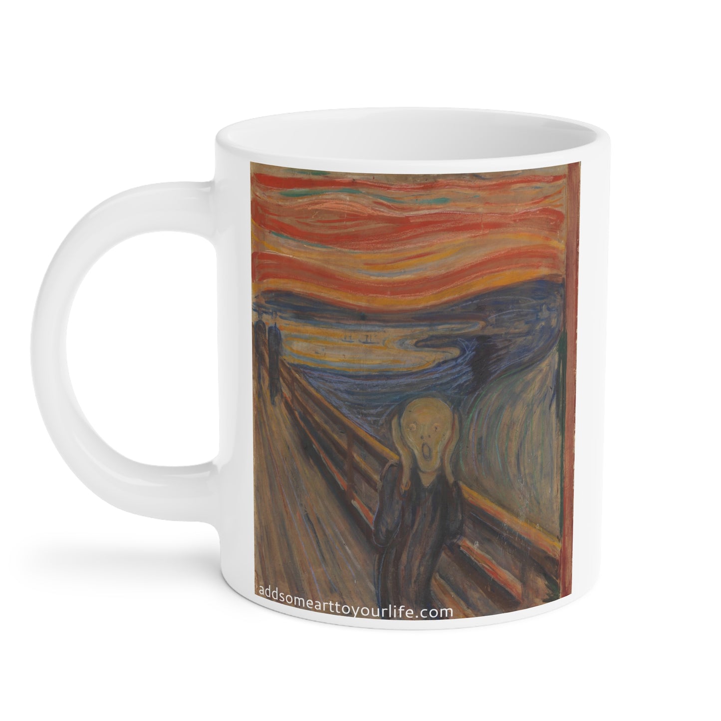 The Scream by Edvard Munch - Ceramic Mug