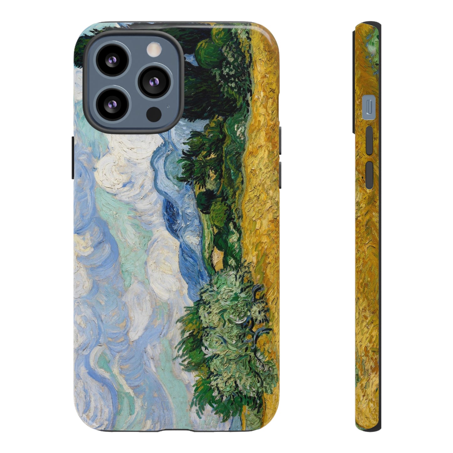 Wheat Fields with Cypresses by Vincent Van Gogh - Cell Phone Case