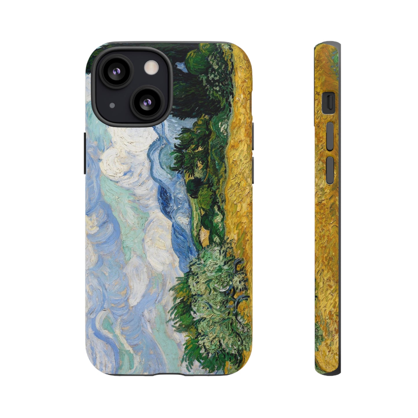 Wheat Fields with Cypresses by Vincent Van Gogh - Cell Phone Case