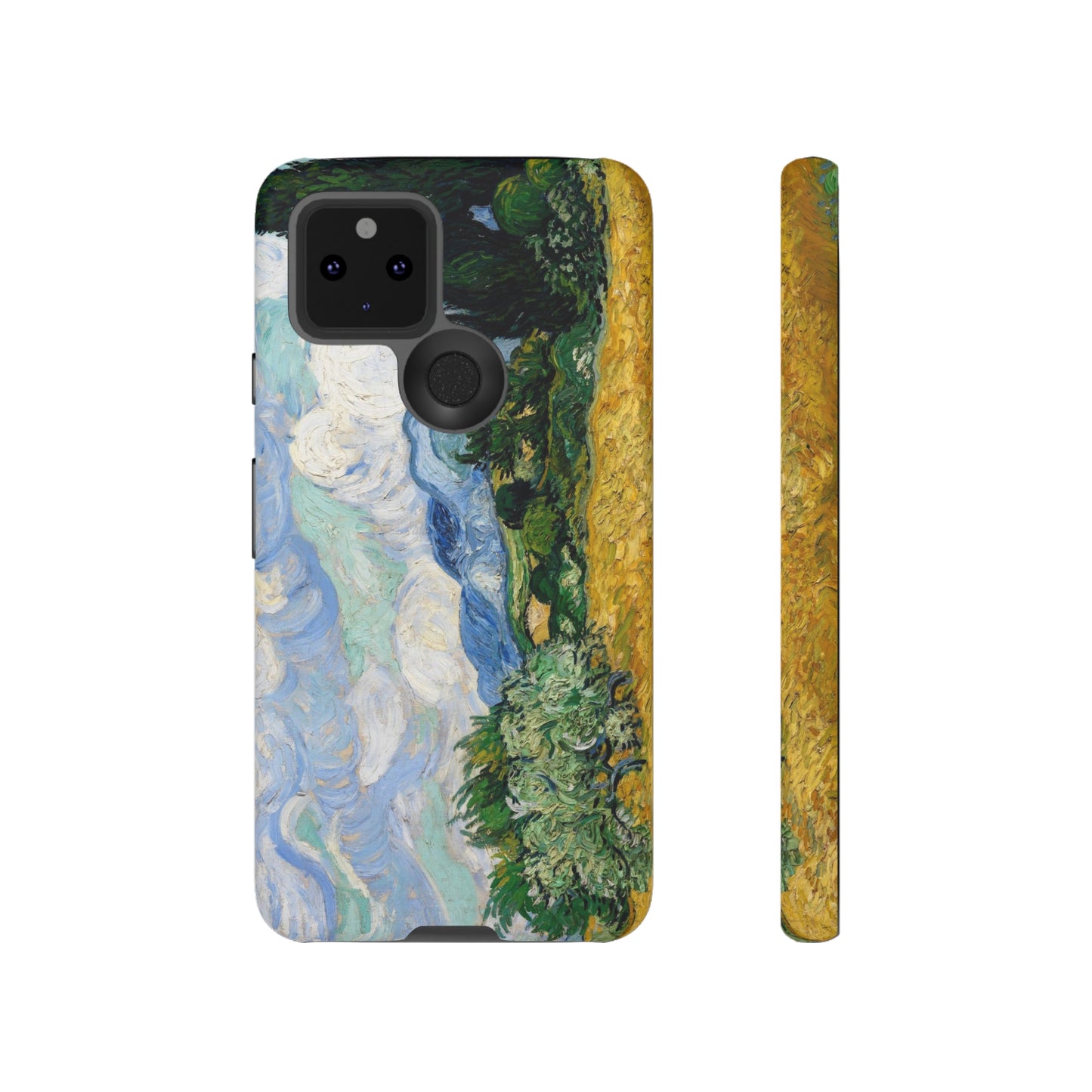 Wheat Fields with Cypresses by Vincent Van Gogh - Cell Phone Case