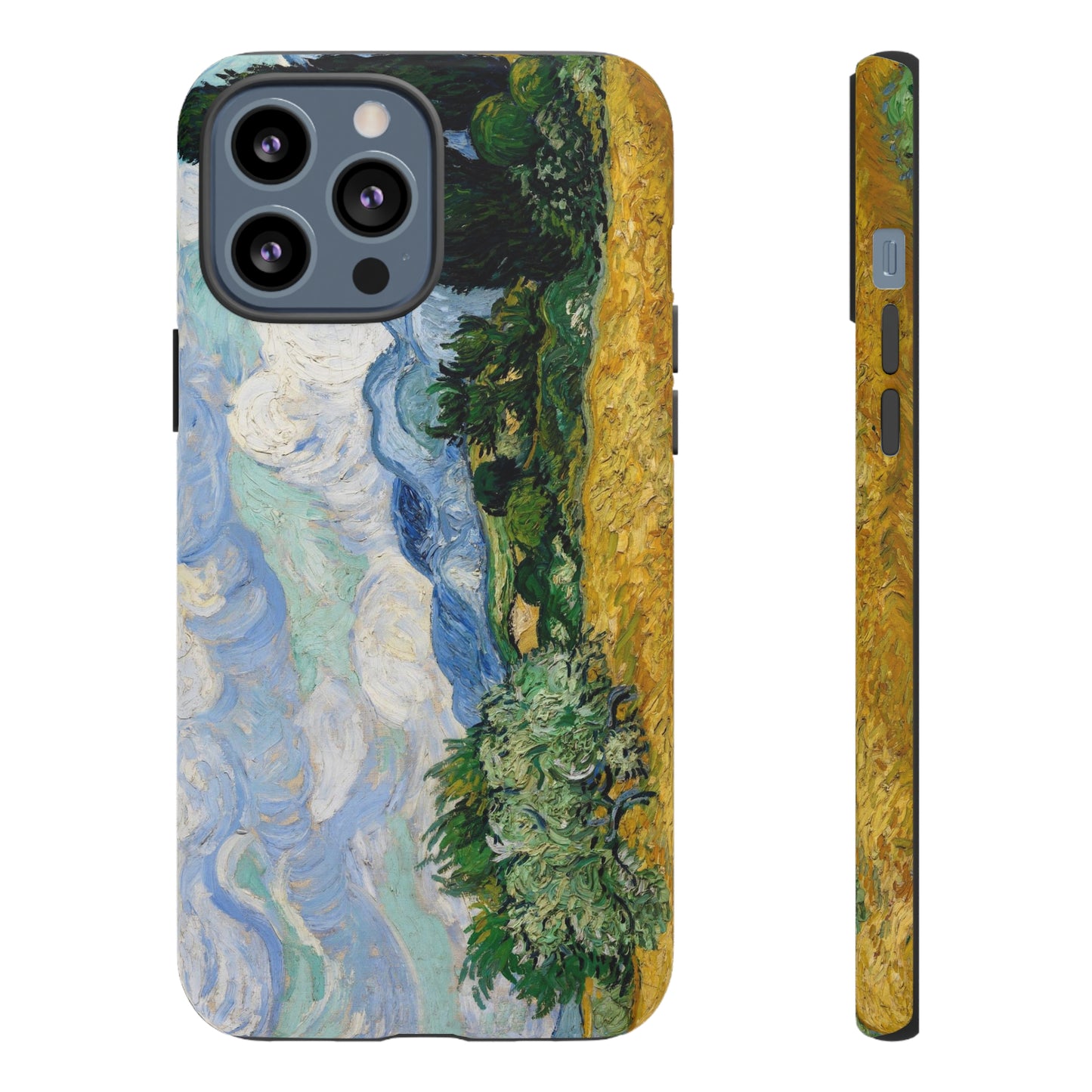 Wheat Fields with Cypresses by Vincent Van Gogh - Cell Phone Case