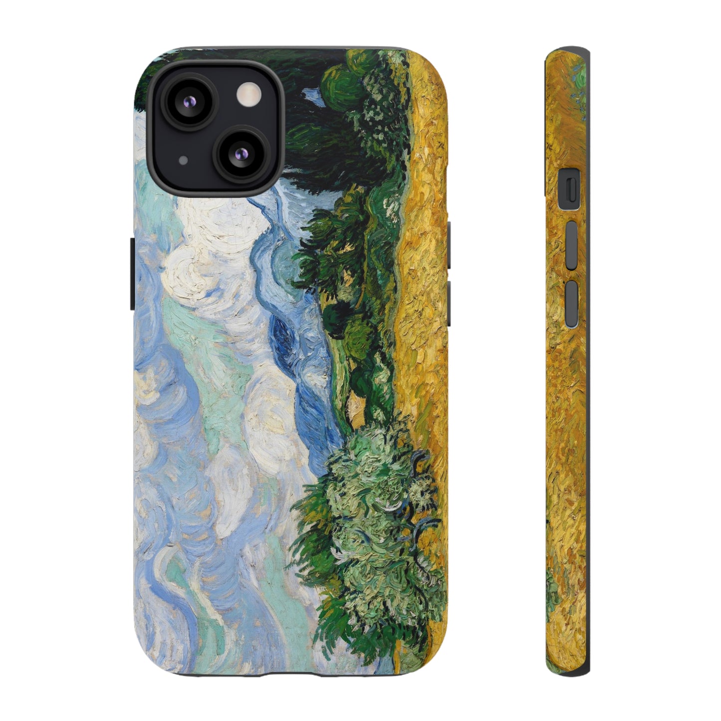 Wheat Fields with Cypresses by Vincent Van Gogh - Cell Phone Case