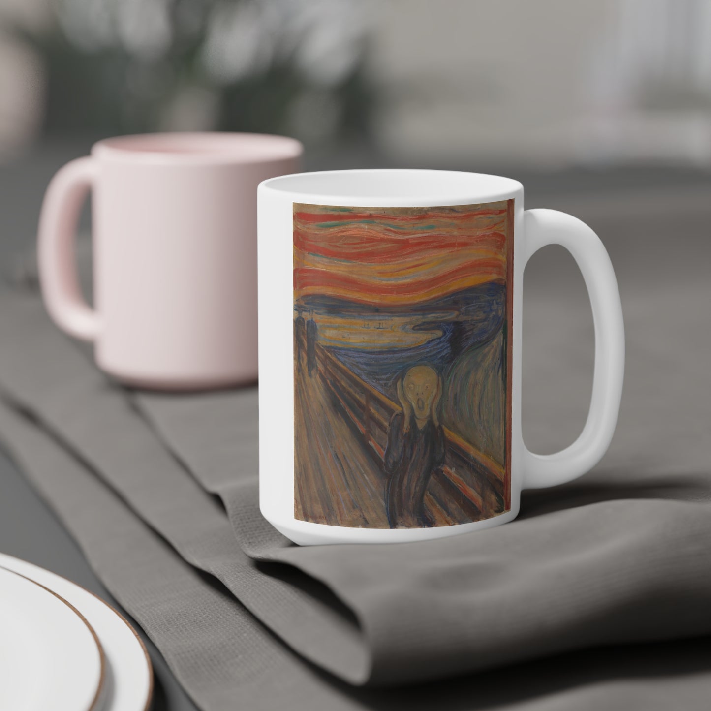 The Scream by Edvard Munch - Ceramic Mug