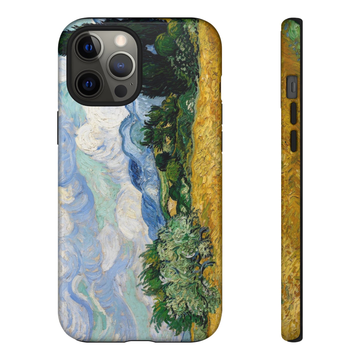 Wheat Fields with Cypresses by Vincent Van Gogh - Cell Phone Case