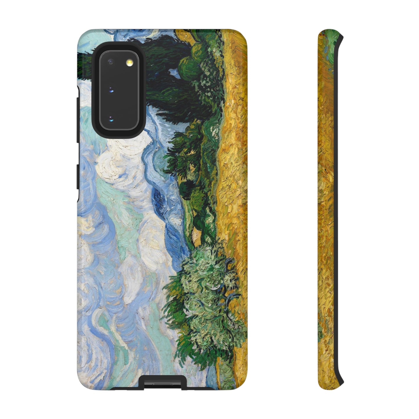 Wheat Fields with Cypresses by Vincent Van Gogh - Cell Phone Case