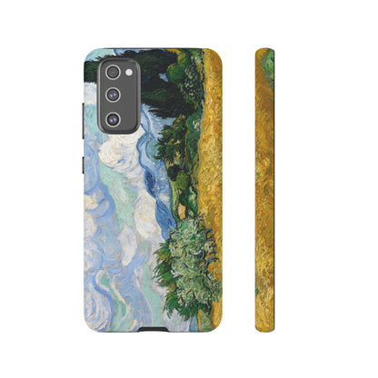 Wheat Fields with Cypresses by Vincent Van Gogh - Cell Phone Case