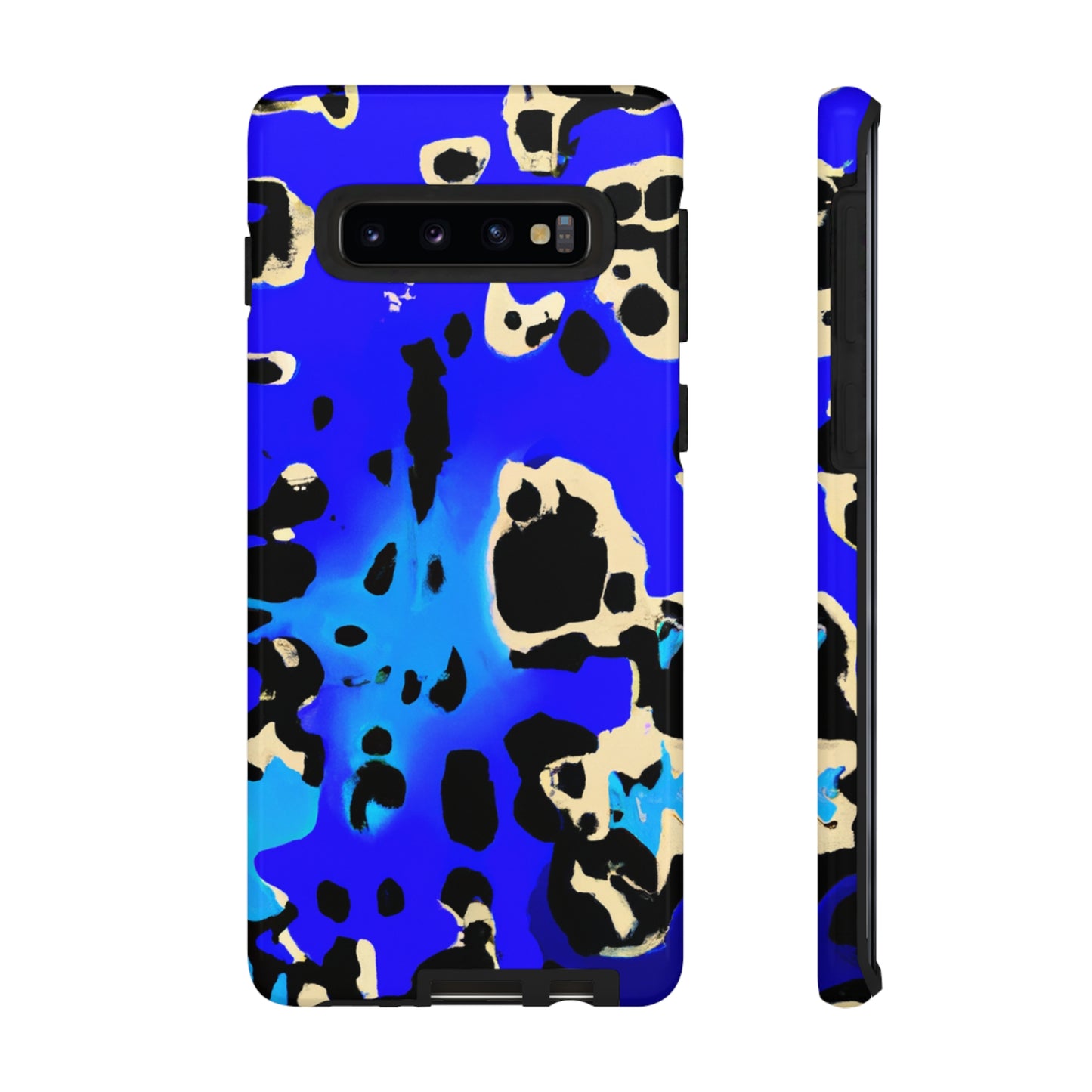 Blue Leopard AI Generated - Cell Phone Case