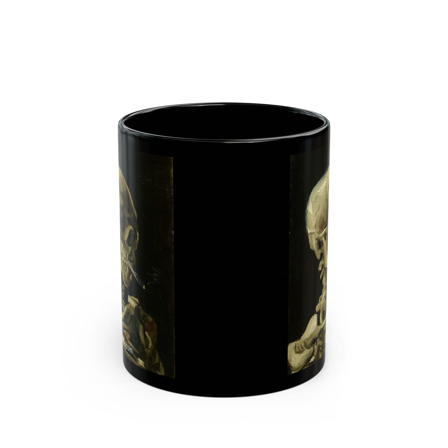 Skull of a Skeleton with a Burning Cigarette by Vincent Van Gogh - Ceramic Mug