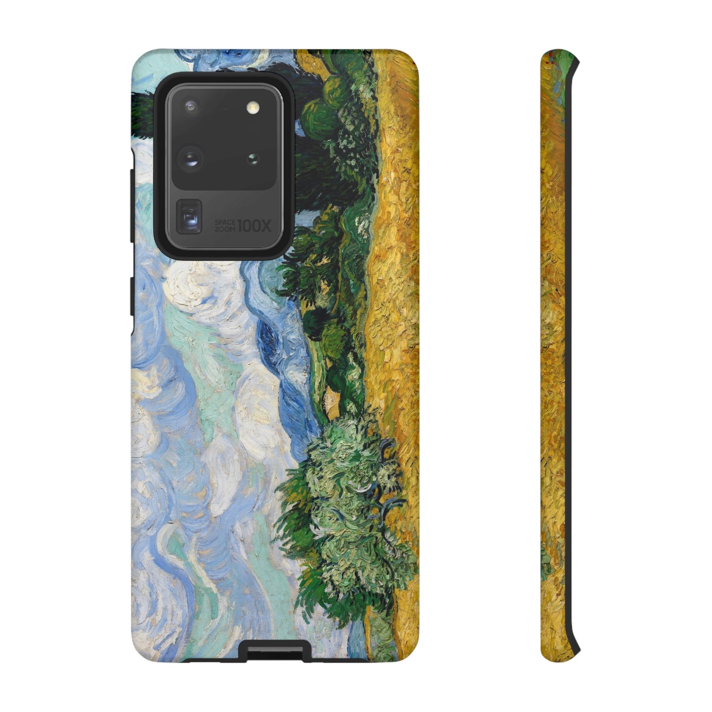 Wheat Fields with Cypresses by Vincent Van Gogh - Cell Phone Case