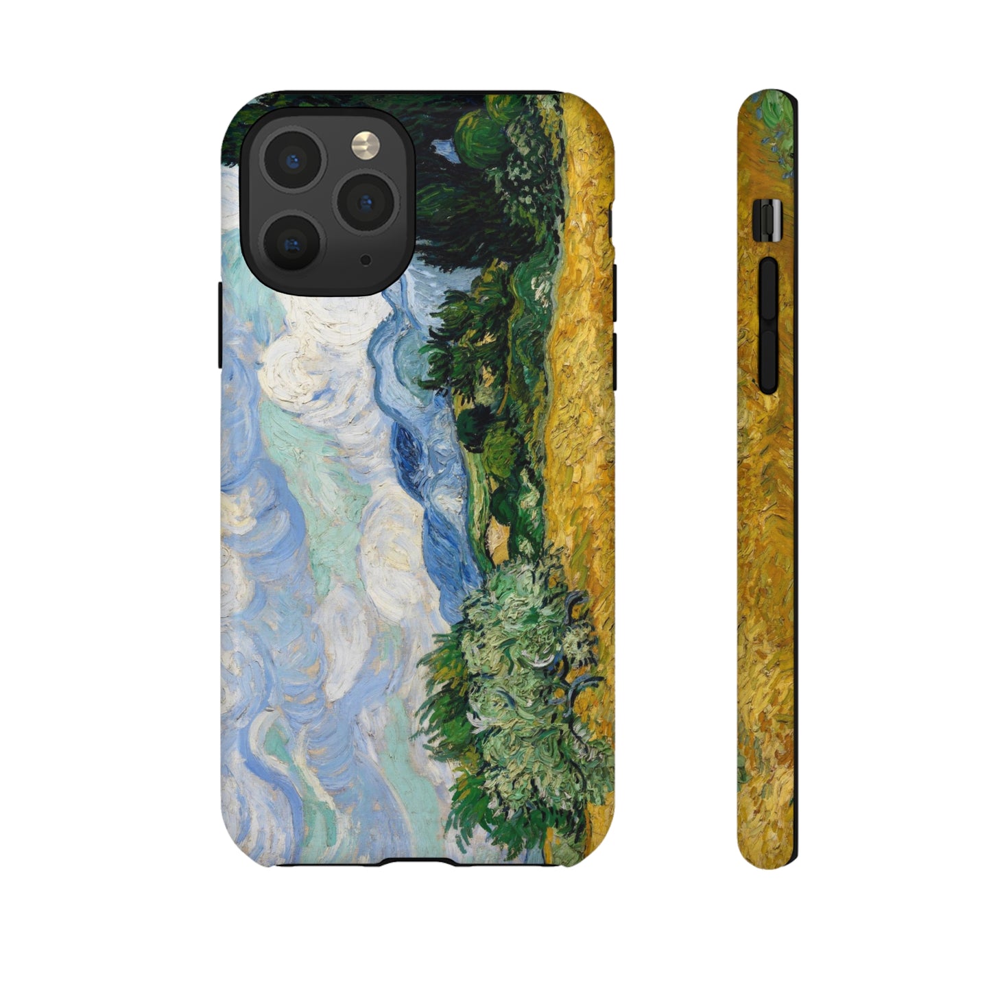 Wheat Fields with Cypresses by Vincent Van Gogh - Cell Phone Case