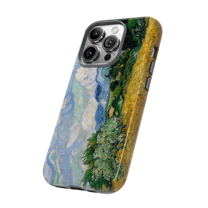 Wheat Fields with Cypresses by Vincent Van Gogh - Cell Phone Case