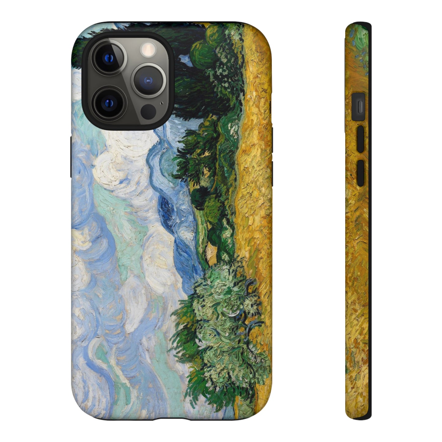 Wheat Fields with Cypresses by Vincent Van Gogh - Cell Phone Case