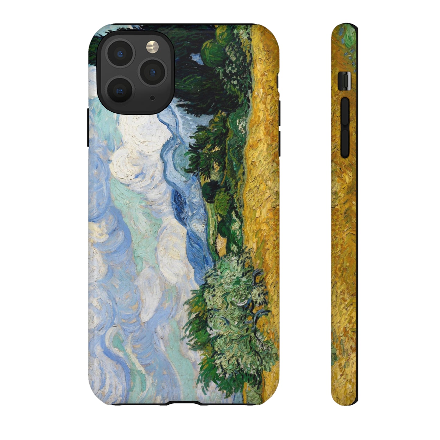 Wheat Fields with Cypresses by Vincent Van Gogh - Cell Phone Case