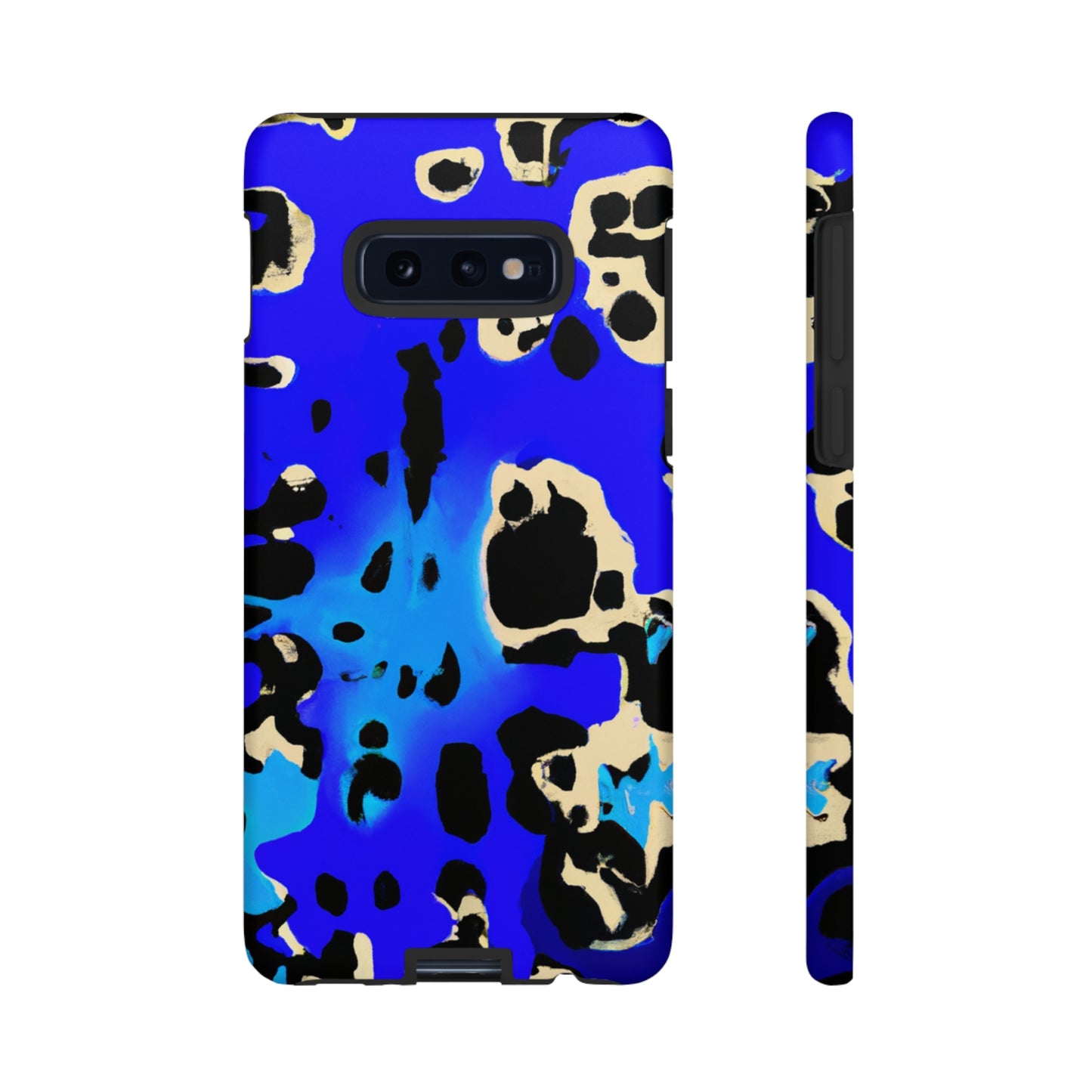 Blue Leopard AI Generated - Cell Phone Case