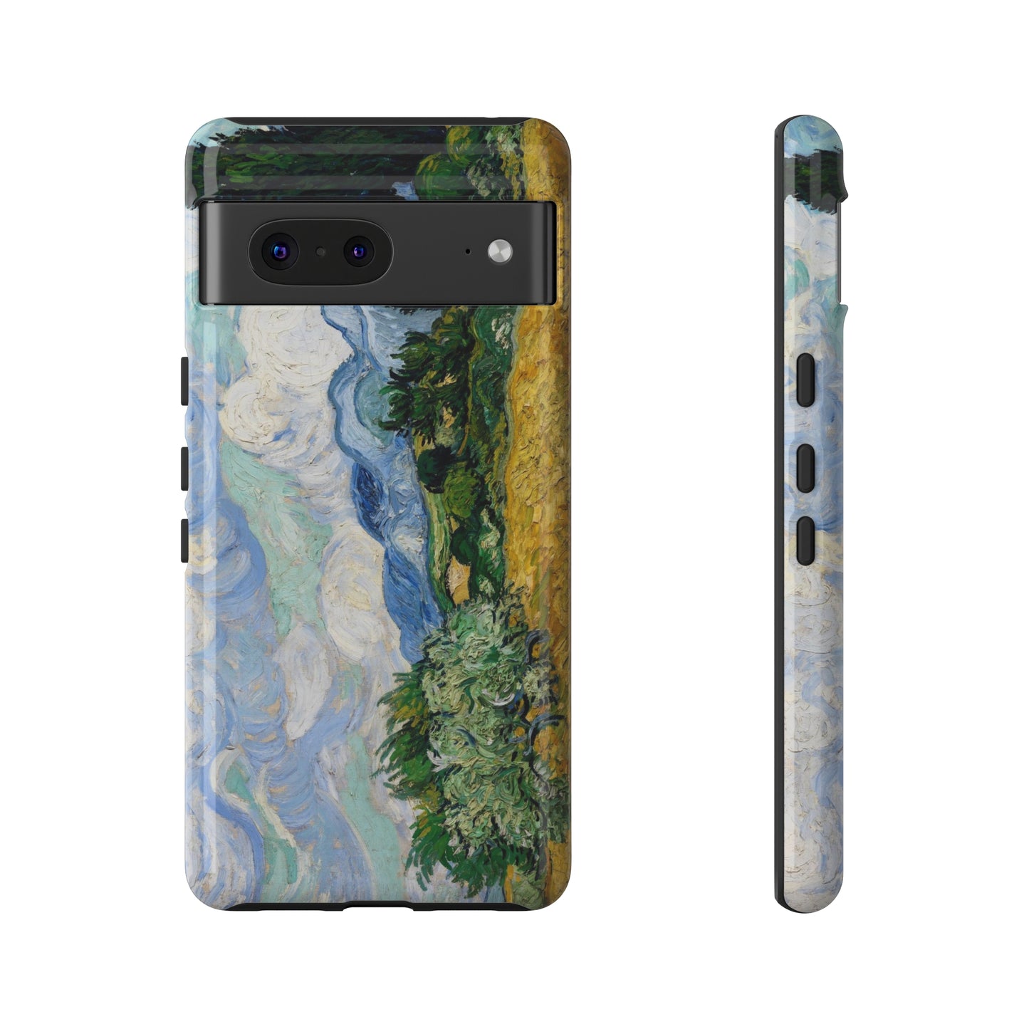 Wheat Fields with Cypresses by Vincent Van Gogh - Cell Phone Case