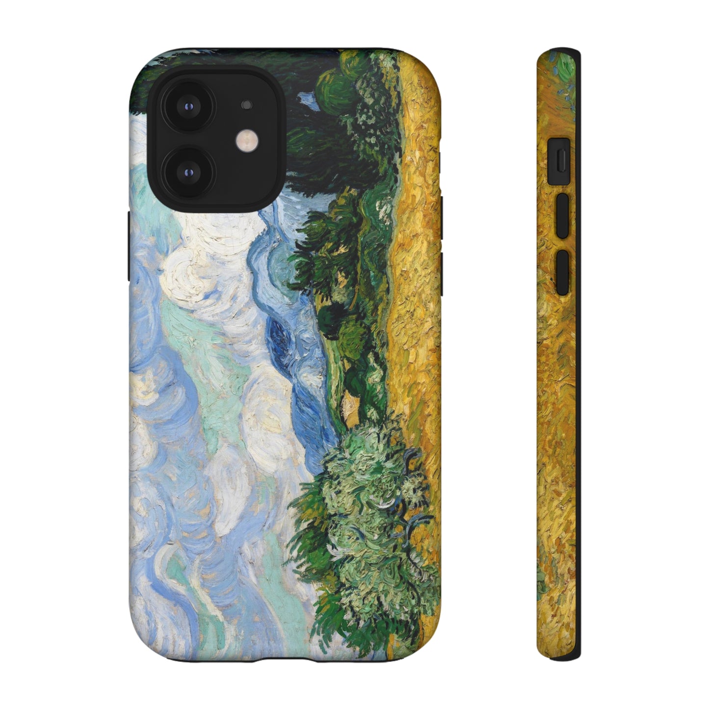 Wheat Fields with Cypresses by Vincent Van Gogh - Cell Phone Case