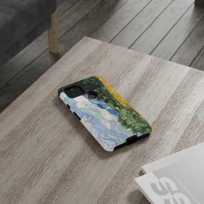 Wheat Fields with Cypresses by Vincent Van Gogh - Cell Phone Case