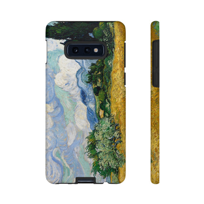 Wheat Fields with Cypresses by Vincent Van Gogh - Cell Phone Case