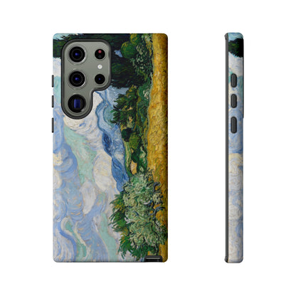 Wheat Fields with Cypresses by Vincent Van Gogh - Cell Phone Case