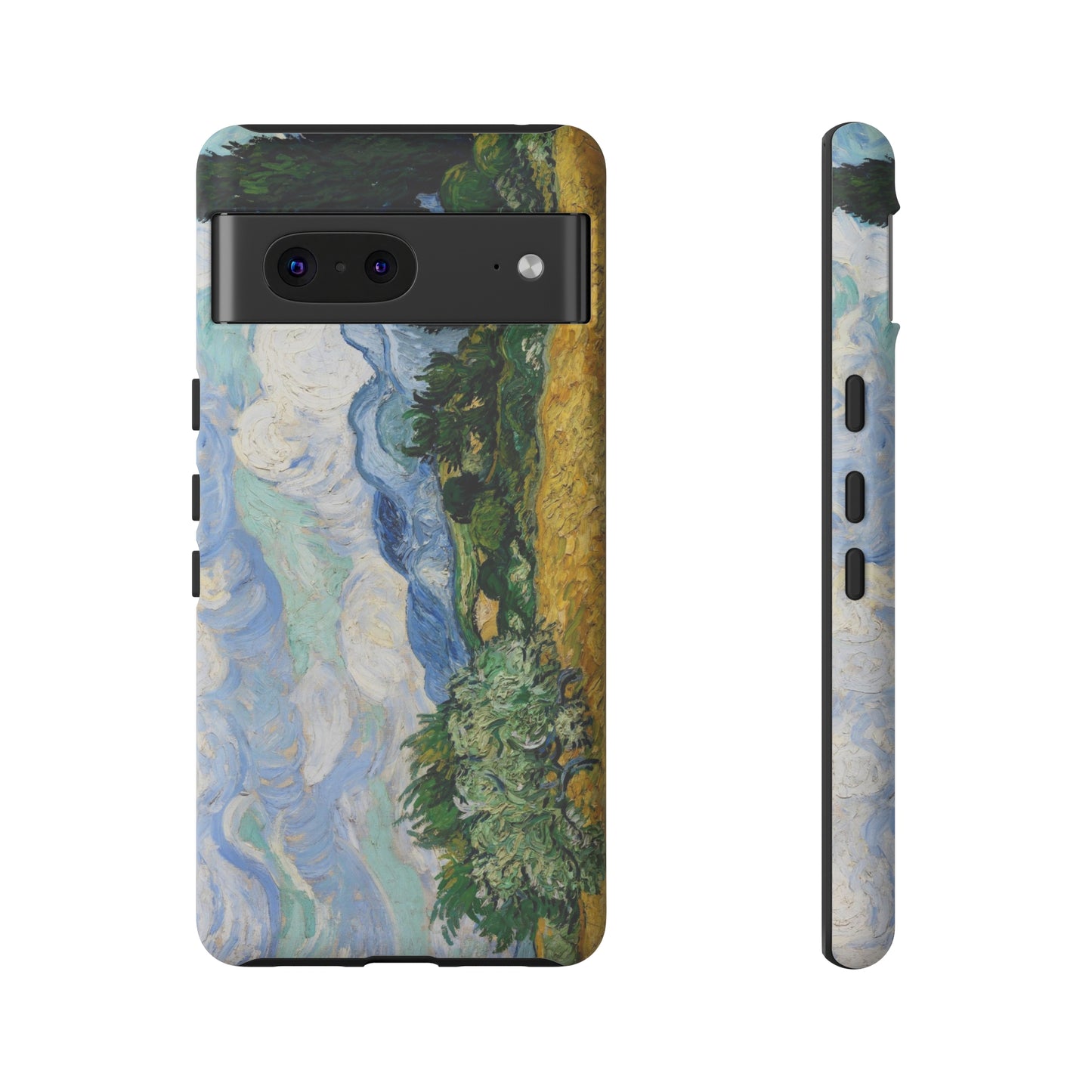 Wheat Fields with Cypresses by Vincent Van Gogh - Cell Phone Case