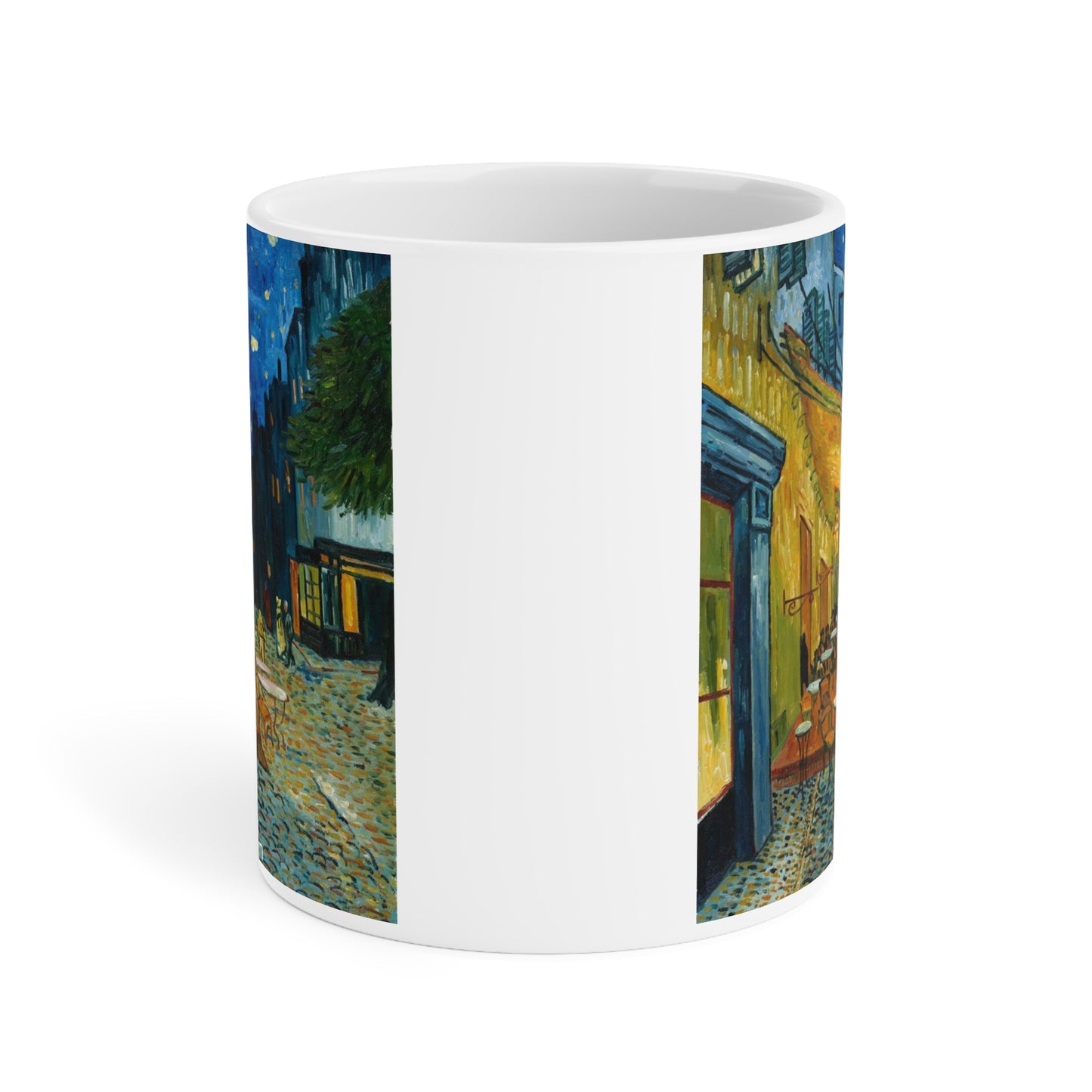 Cafe Terrace at Night by Vincent Van Gogh - Ceramic Mug